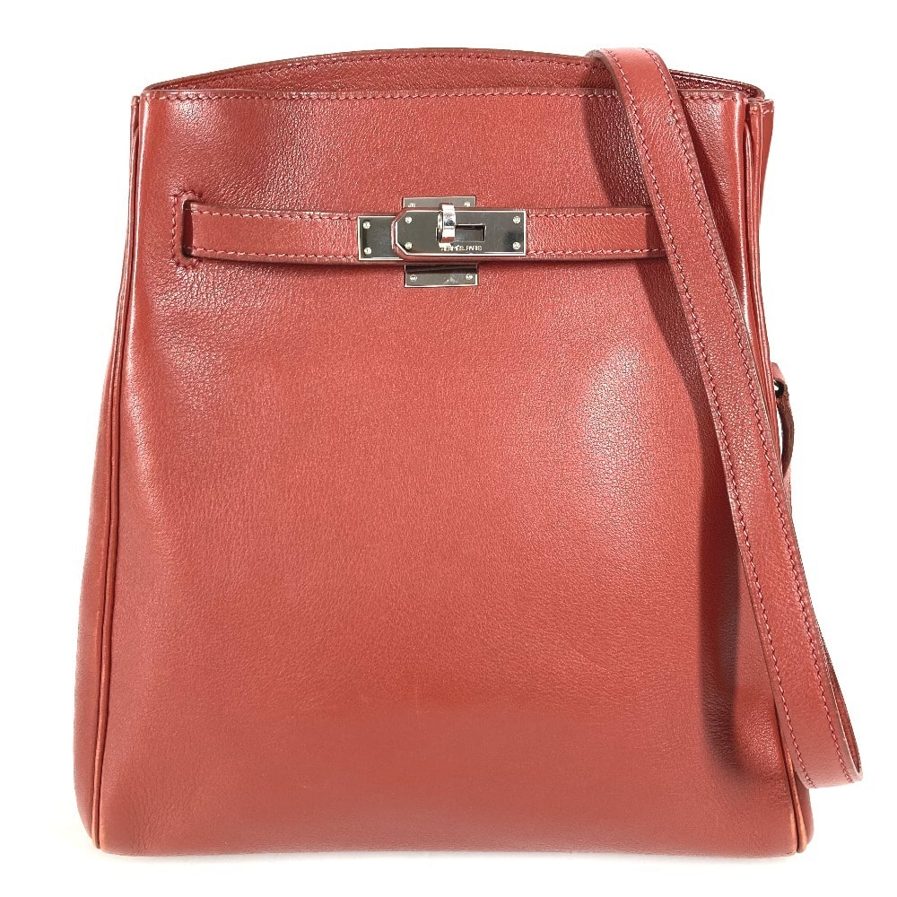 エルメス HERMES ケリースポーツMM ケリースポーツ MM ヴィンテージ 肩掛け カバン ショルダーバッグ レザー D□刻 ブラウン