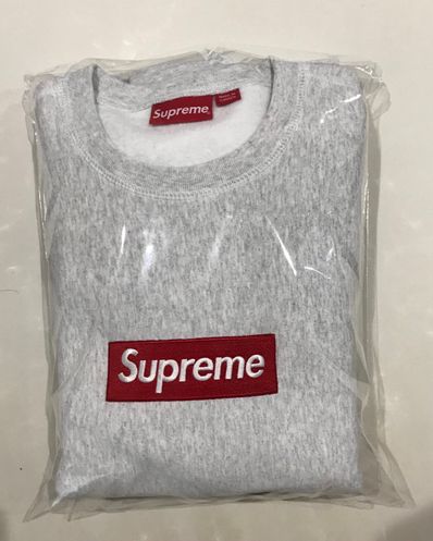 Supreme Box Logo Crewneck Sweatshirt "Ash Grey" (18FW)
