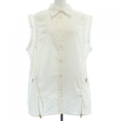 ルイヴィトン LOUIS VUITTON モノグラムレリーフギャザードブラウス FNBL25AQV トップス