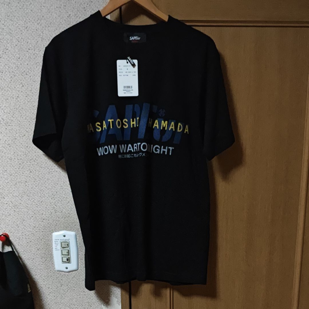 SAPEur x MASATOSHI HAMADA W.W.T S/S Tee "Black"