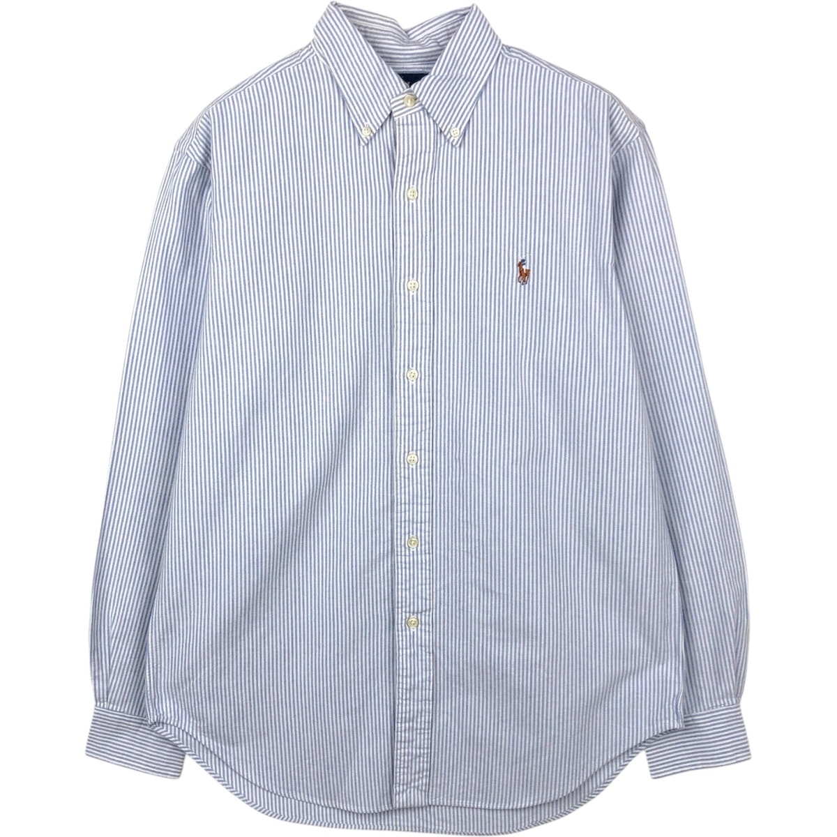 古着 ラルフローレン Ralph Lauren CLASSIC FIT 長袖 ボタンダウンストライプシャツ メンズM相当/eaa666362