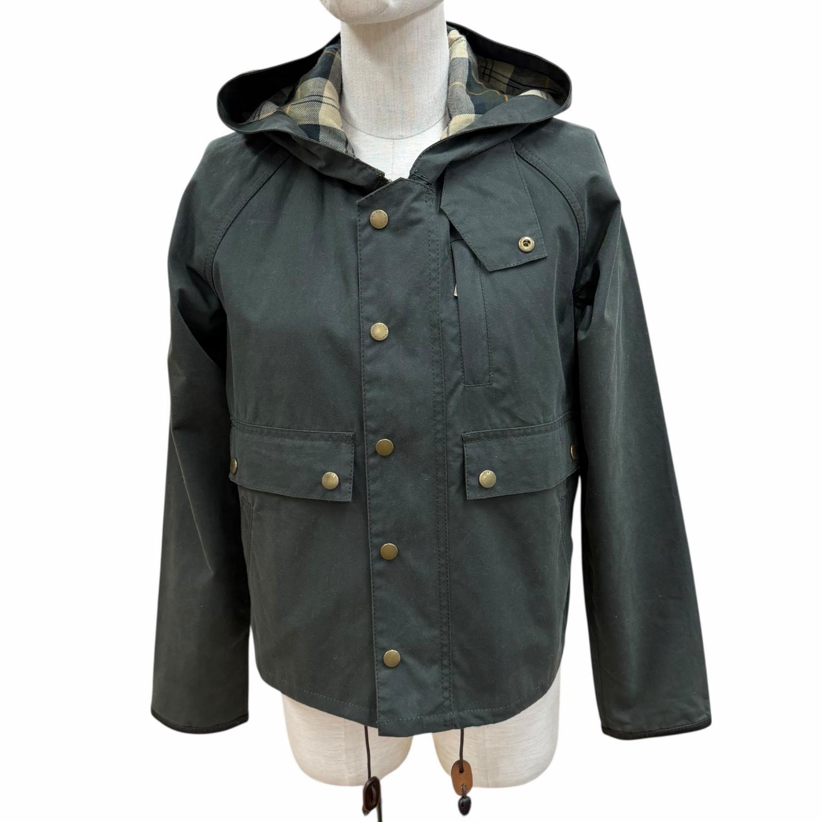 美品 バブアー ジャケット SPEY WAX UK8 LWX0730SG51