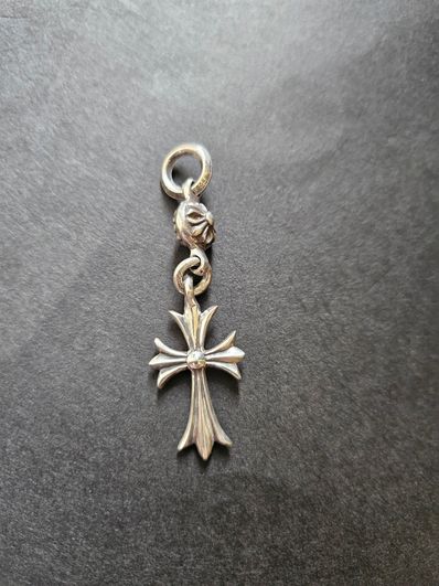 Chrome Hearts 1 Ball Tiny CH Cross Charm "Silver"