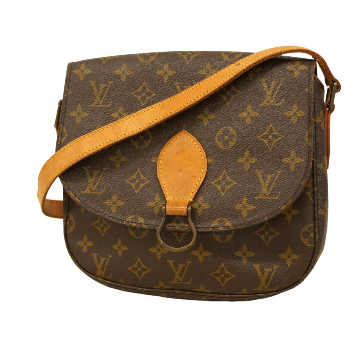 【6dc2815】ルイヴィトン ショルダーバッグ モノグラム サンクルーGM M51242 ブラウン【中古】レディース