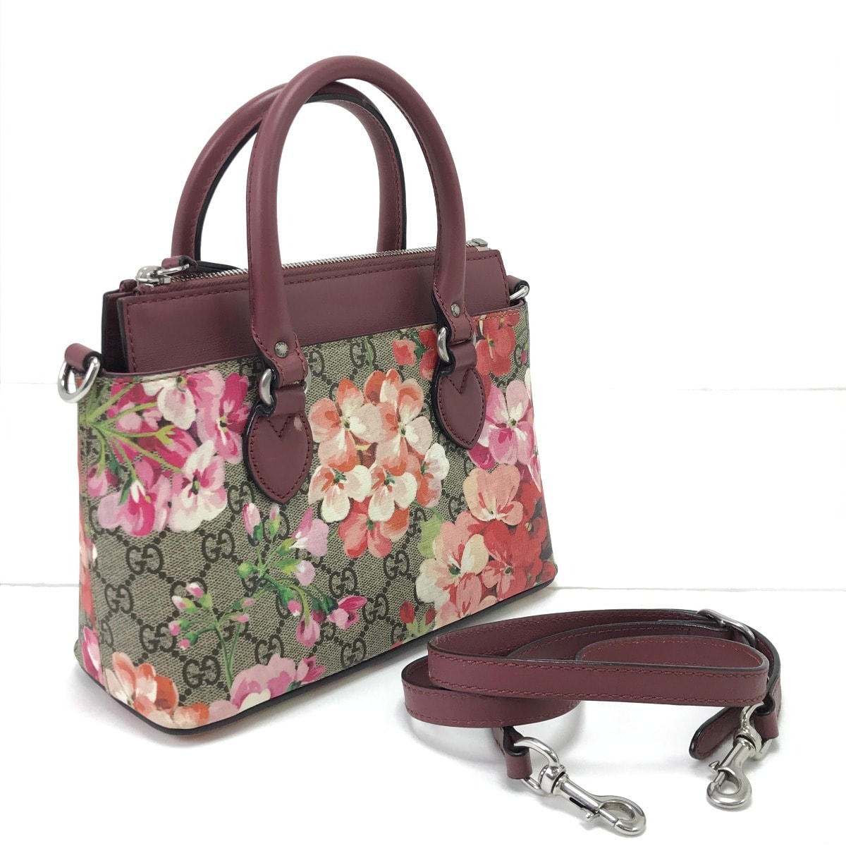 GUCCI グッチ 2WAYショルダーバッグ 453177 ピンク×ベージュ