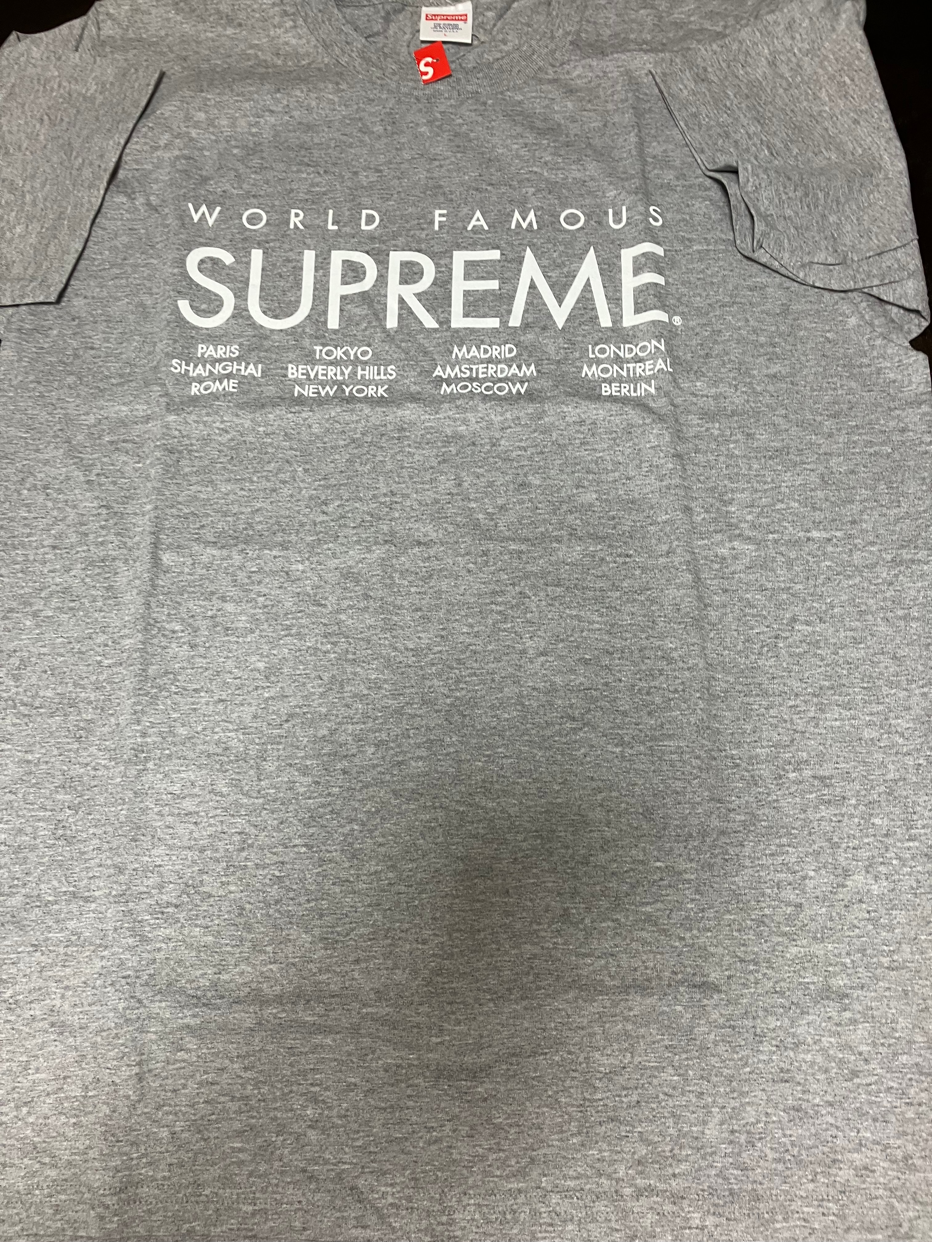 Supreme International Tee "Heather Grey"