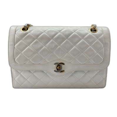 シャネル CHANEL ラムスキン マトラッセ25 ショルダーバッグ【中古】