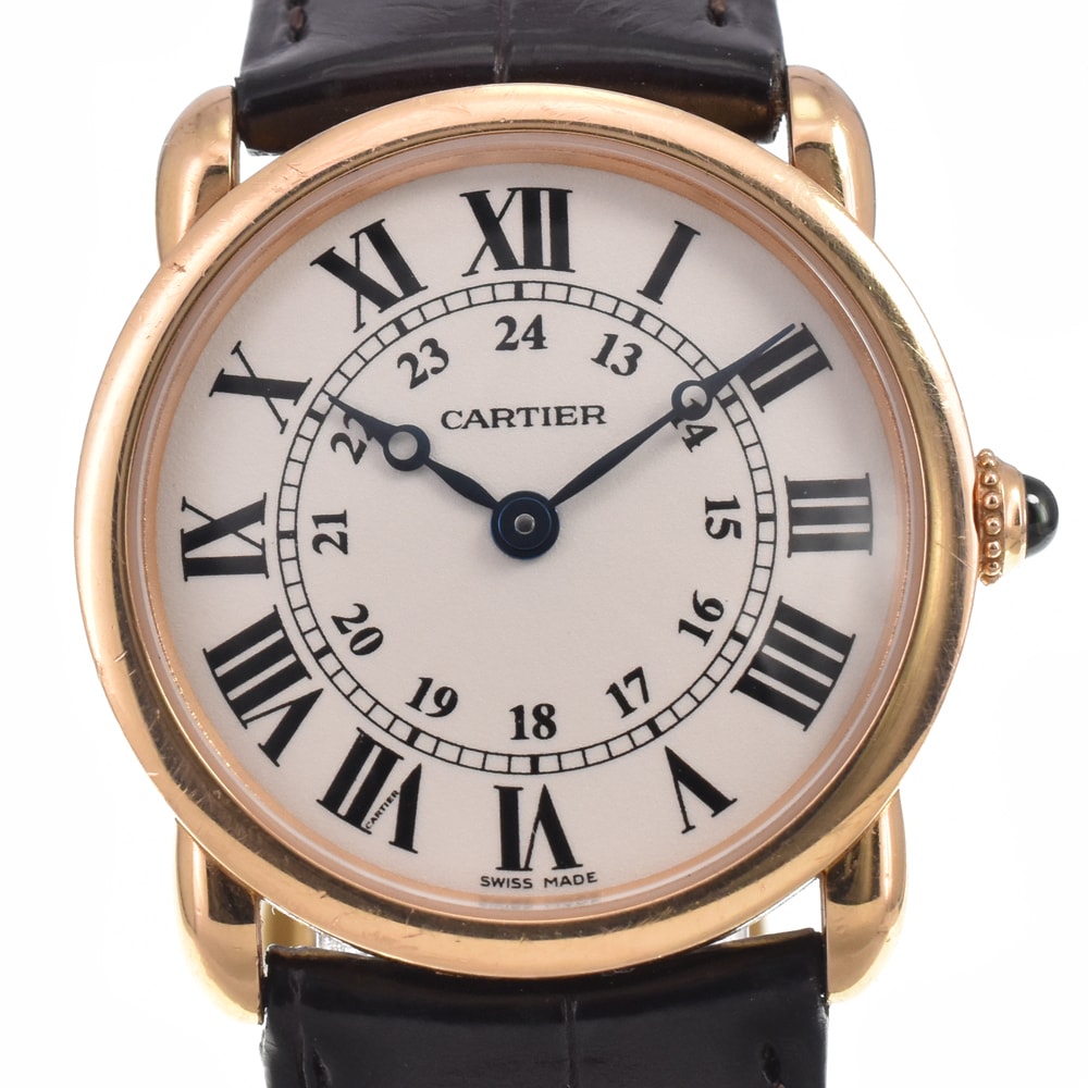 値下 カルティエ CARTIER W6800151 ロンド ルイ シルバー クォーツ レディース 美品 腕時計 I#147809