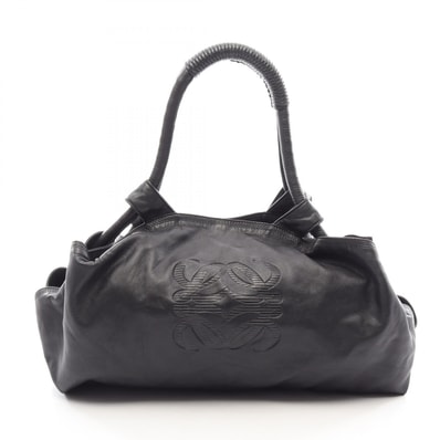 ロエベ LOEWE ナッパアイレ ハンドバッグ バッグ ナッパレザー レディース ブラック系 【中古】