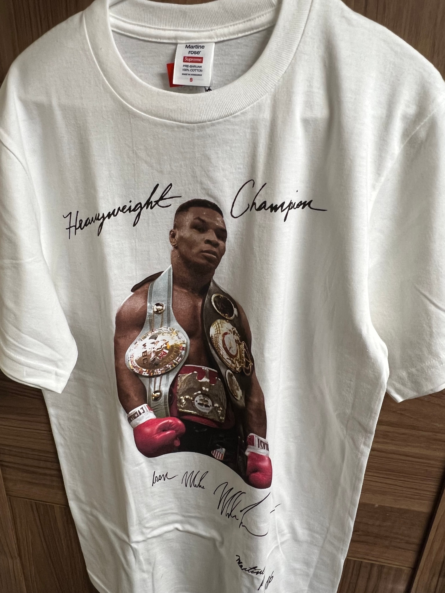 Supreme x Martine Rose Champion Tee (Mike Tyson) "White"
