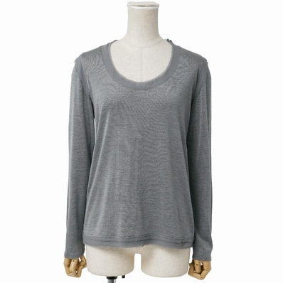 ■美品■BURBERRY バーバリー ニット サイズ2 シルクニット カットソー 長袖 ブランド古着【中古】20260727/RB0177