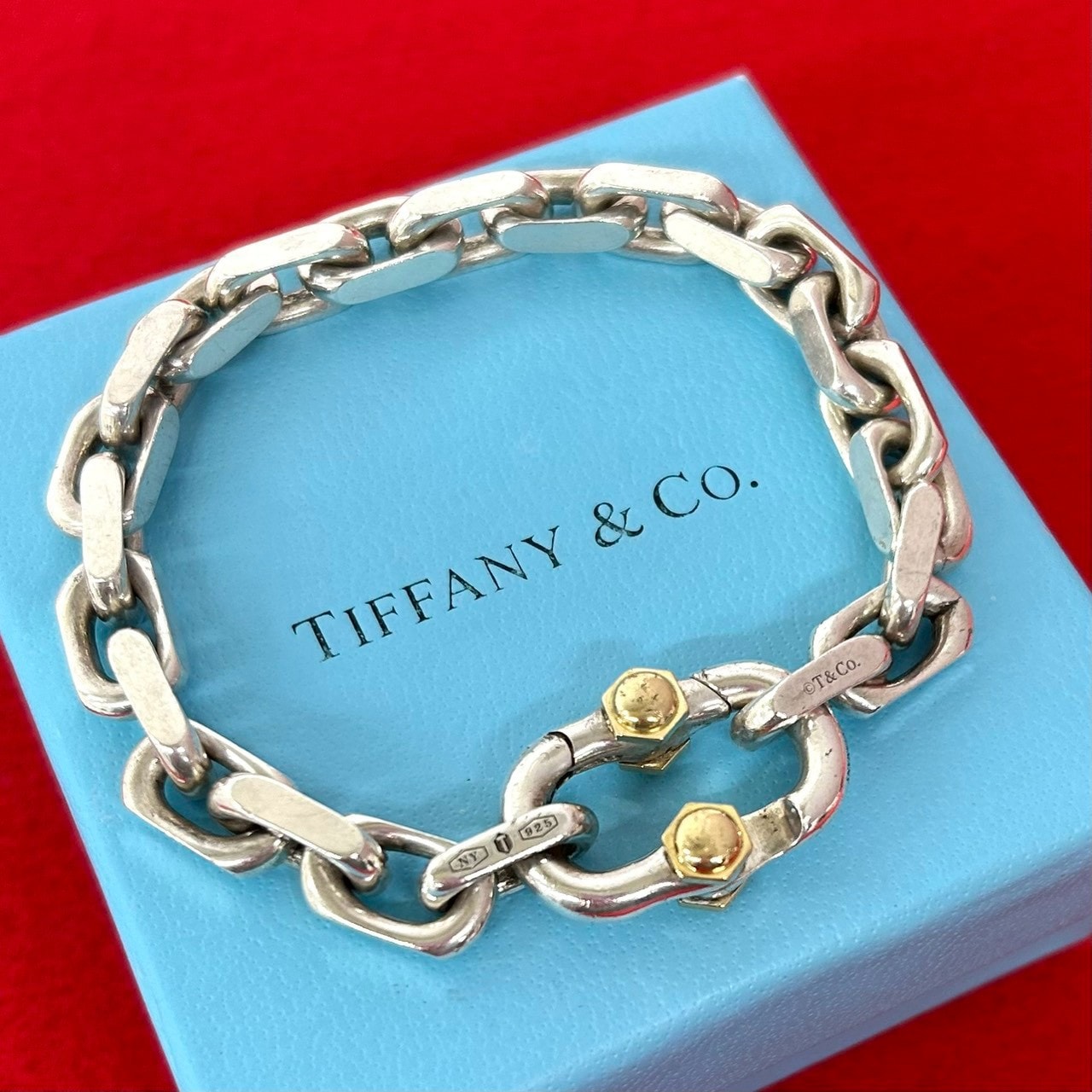 TIFFANY&Co. ティファニー メイカーズ ブレスレット シルバー925 K18イエローゴールド ブレスレット シルバー
88008
