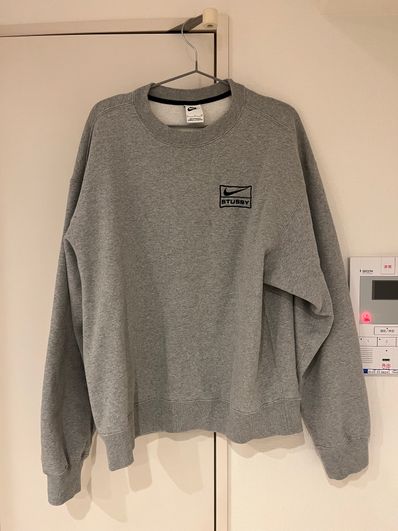 Stussy x Nike Fleece Crew (US Size) "Grey" DO9337-063