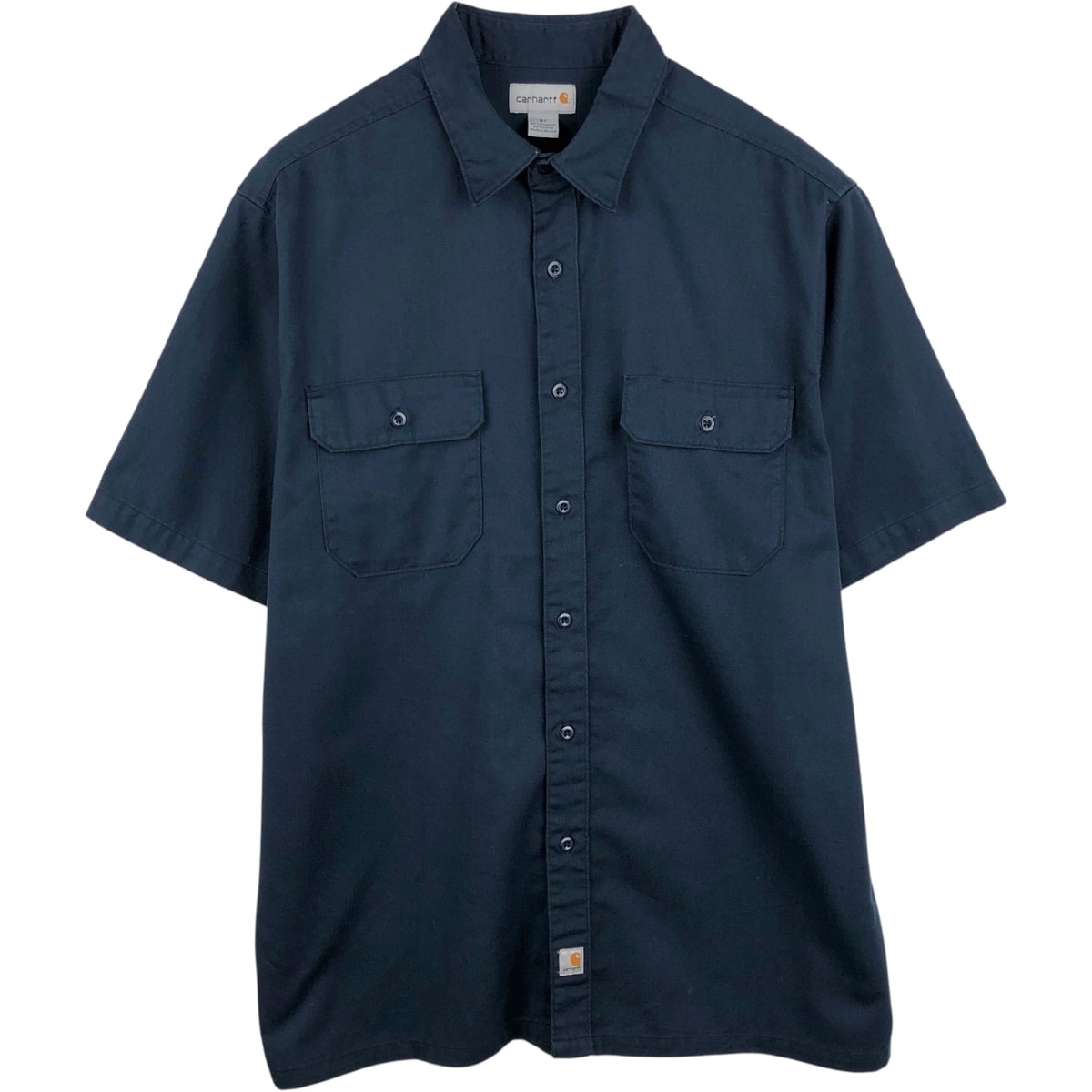 古着 カーハート Carhartt バックプリント 半袖 ワークシャツ ボックスシャツ メンズXL相当/eaa655230