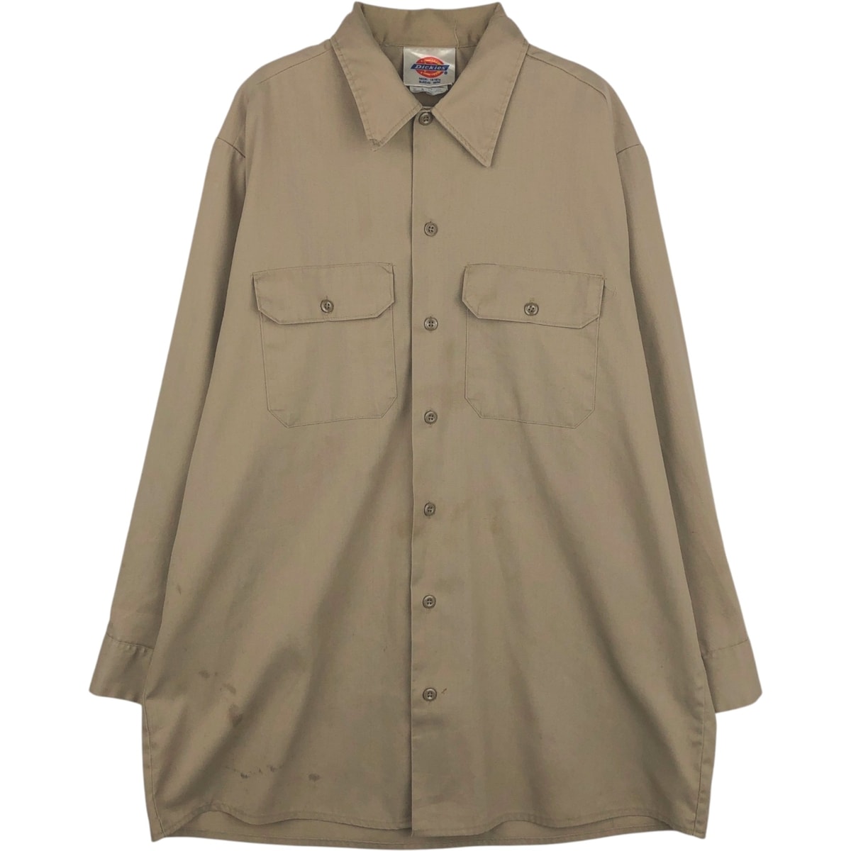 古着 ディッキーズ Dickies 長袖 ワークシャツ USA製 メンズL相当/eaa643830