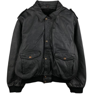 古着 ショット SCHOTT A-2タイプ レザーフライトジャケット イタリア製 メンズXXL相当/eaa568234