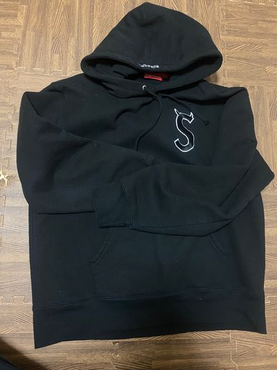 Supreme S Logo Hooded Sweatshirt "Black" (22FW)