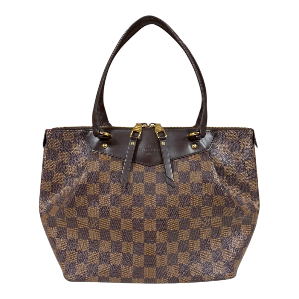 ルイヴィトン ウエストミンスターPM ダミエ ショルダーバッグ ダミエキャンバス N41102 ブラウン レディース LOUIS VUITTON  中古