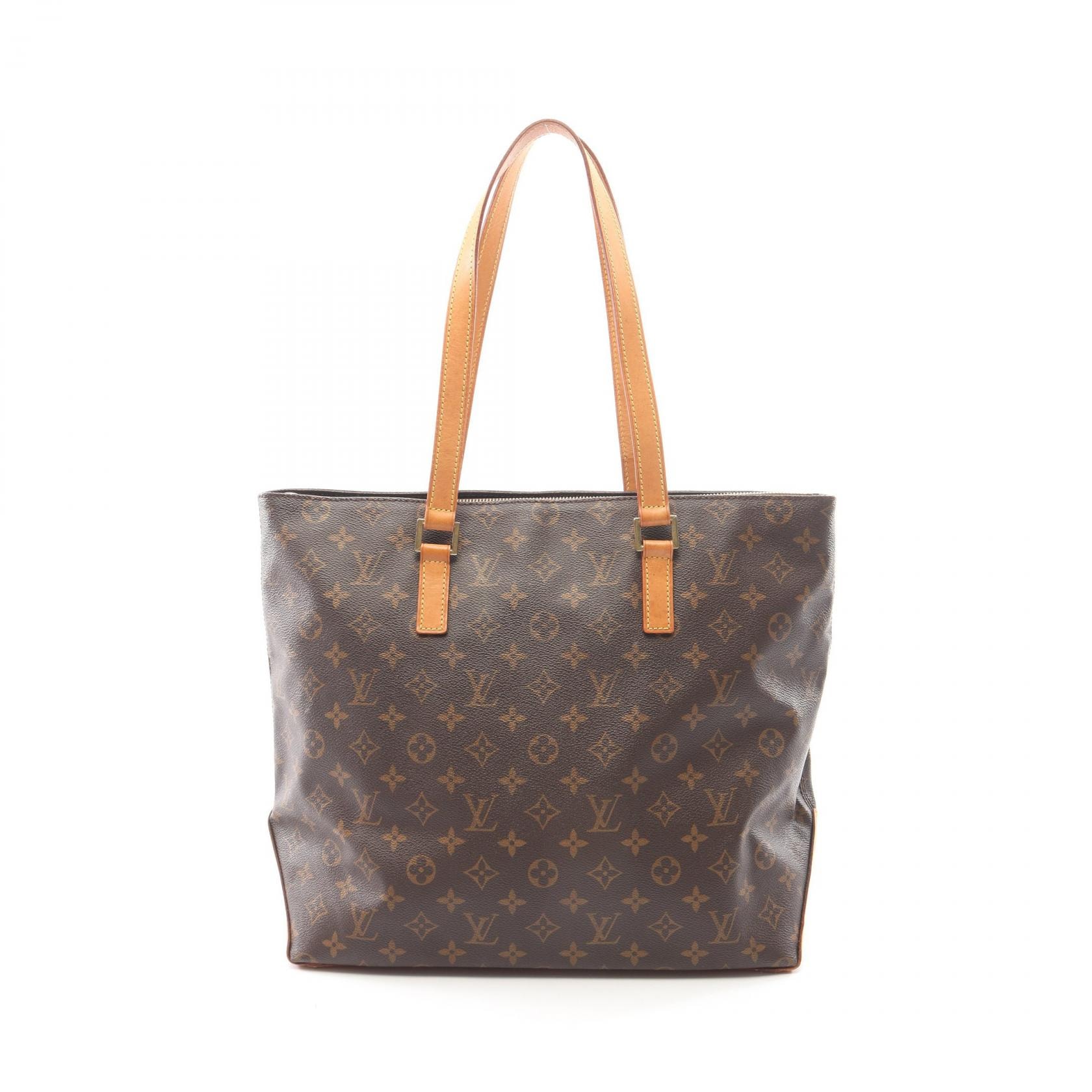 ルイ・ヴィトン LOUIS VUITTON カバメゾ モノグラム トートバッグ バッグ PVCコーティングキャンバス レザー レディース ブラウン系 M51151 【中古】