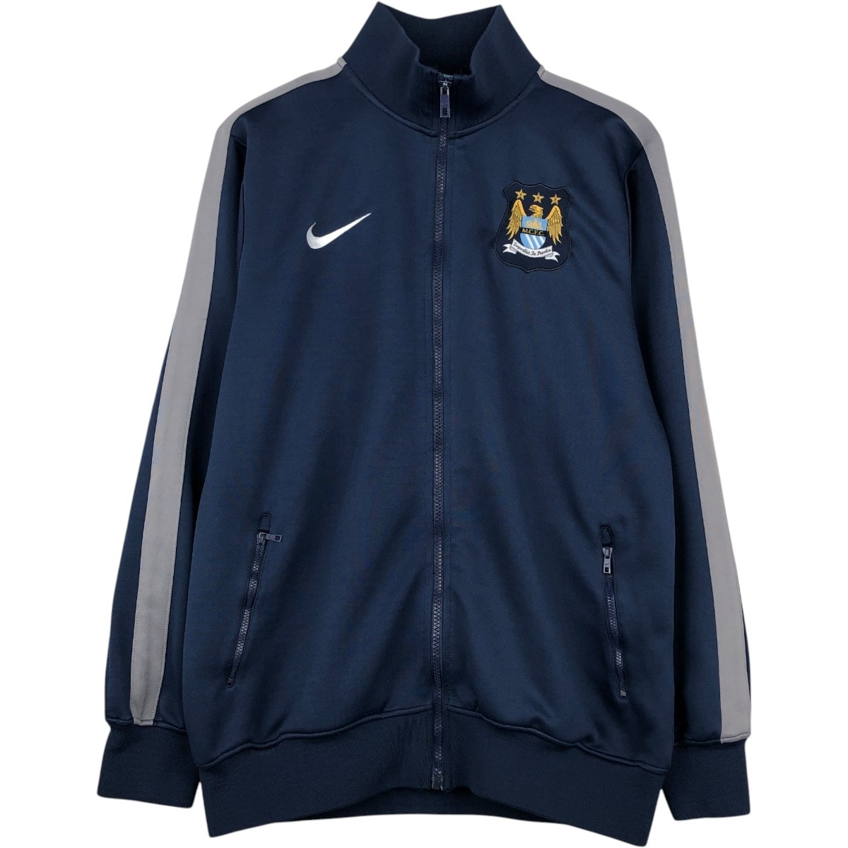 古着 ナイキ NIKE PREMIER LEAGE プレミアリーグ MANCHESTER CITY FC マンチェスターシティ ジャージ トラックジャケット メンズXL相当/eaa654665