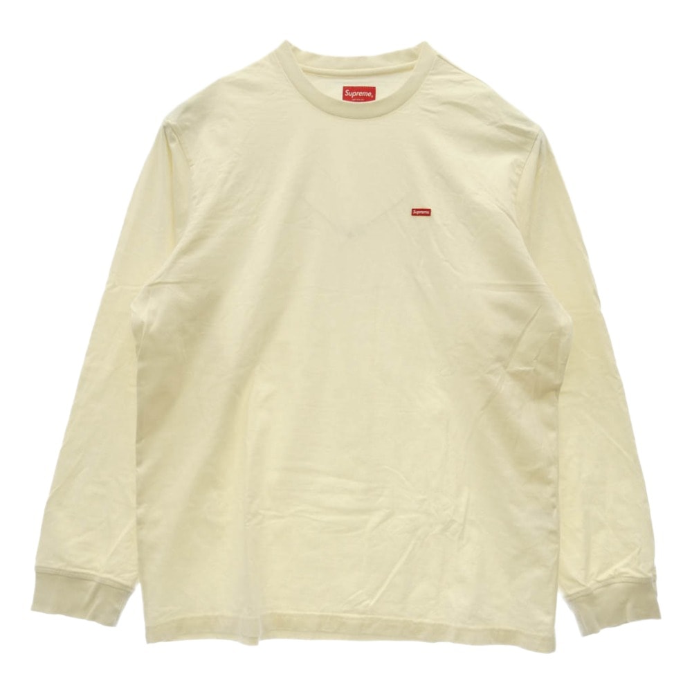 Supreme シュプリーム 23SS Small Box L/S Tee Oatmeal スモールボックス クルーネック 半袖 Tシャツ オートミール オフホワイト系 L【中古】