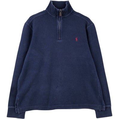 古着 ラルフローレン Ralph Lauren POLO by Ralph Lauren ハーフジップスウェットシャツ トレーナー メンズS相当/eaa647572