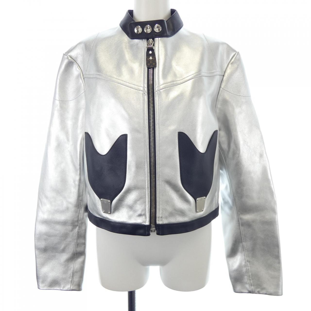 ルイヴィトン LOUIS VUITTON レザーライダースジャケット