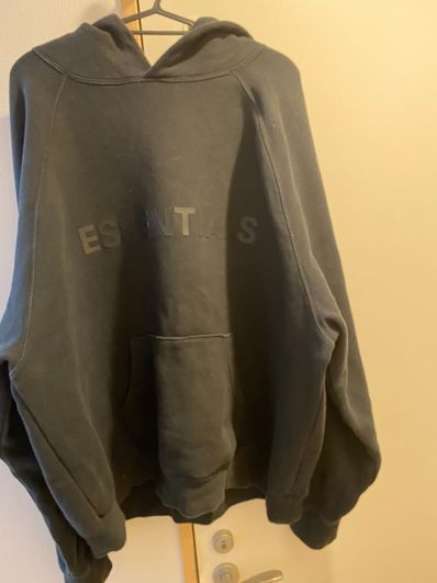 FEAR OF GOD ESSENTIALS / SSENSE 3D Silicon Applique Pullover Hoodie "Dark Navy"