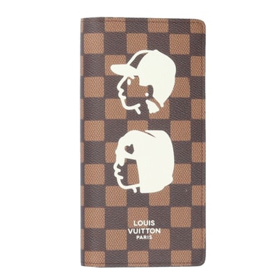 ルイヴィトン ファレル・ウイリアムス/NIGOコラボ ポルトフォイユ・ブラザ ダミエ 長財布 N40780 ユニセックス LOUIS VUITTON 中古