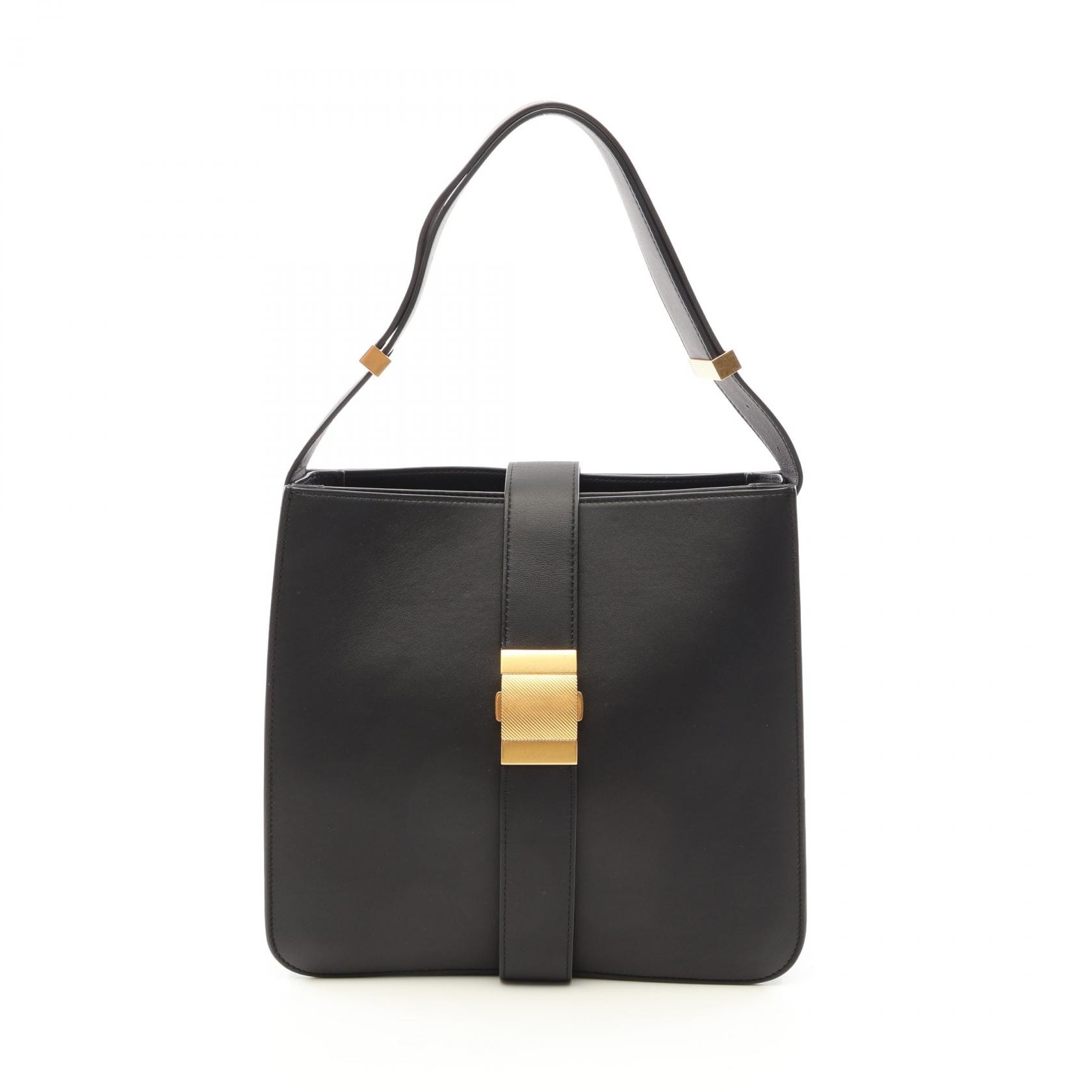 ボッテガヴェネタ BOTTEGA VENETA マリー ショルダーバッグ バッグ レザー レディース ブラック系 【中古】