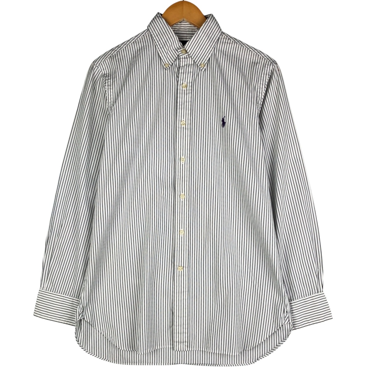 古着 ラルフローレン Ralph Lauren 長袖 ボタンダウンストライプシャツ メンズM相当/eaa597723