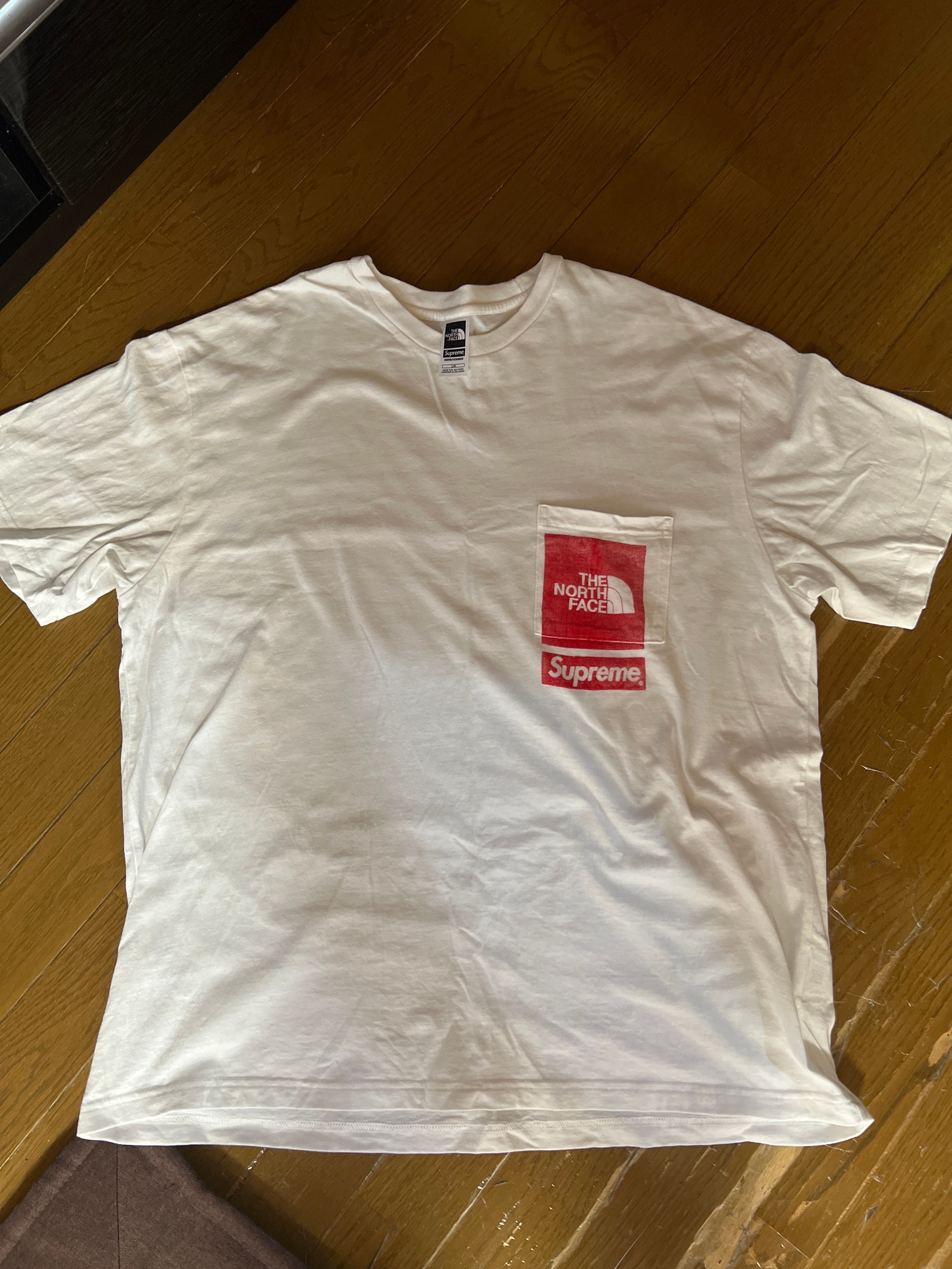 Supreme x The North Face Printed Pocket Tee "White"
