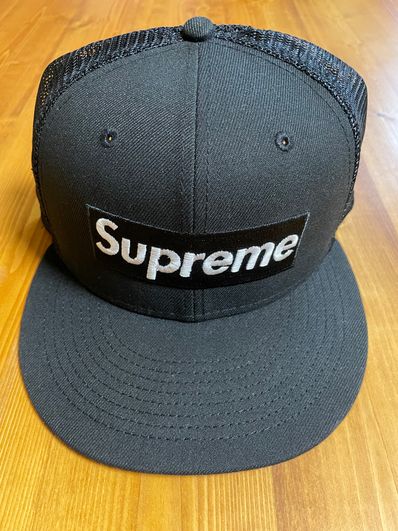 Supreme Box Logo Mesh Back New Era "Black" (22SS)