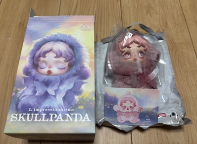 POP MART SKULLPANDA L'impressionnisme Series Plush Doll Windflower