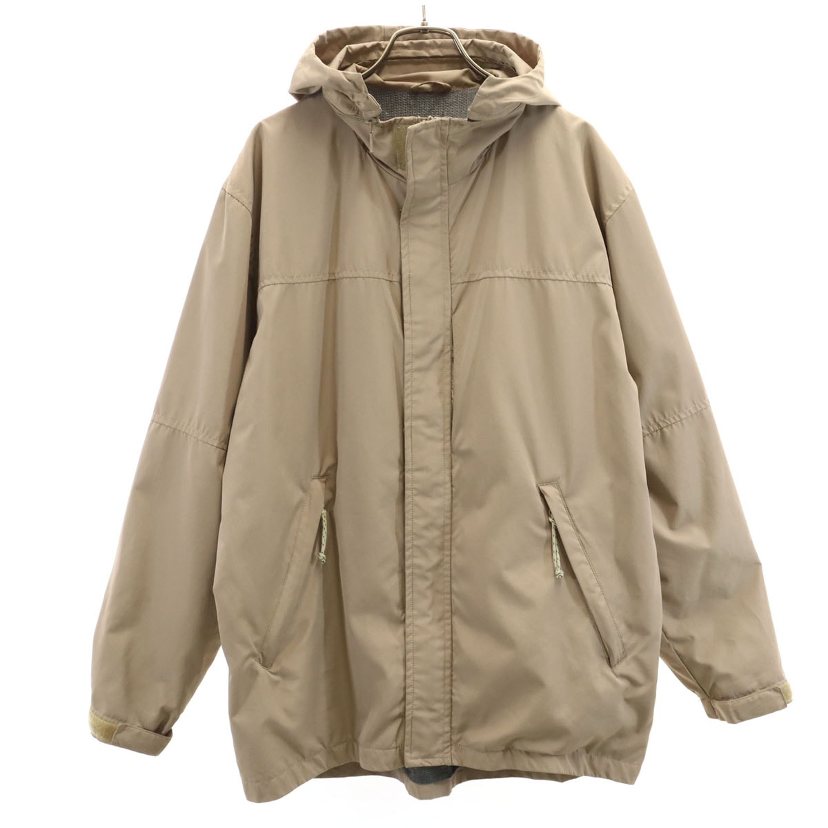 STUSSY ステューシー 90s 00s オールド ナイロンジャケット SM ベージュ 裏メッシュ