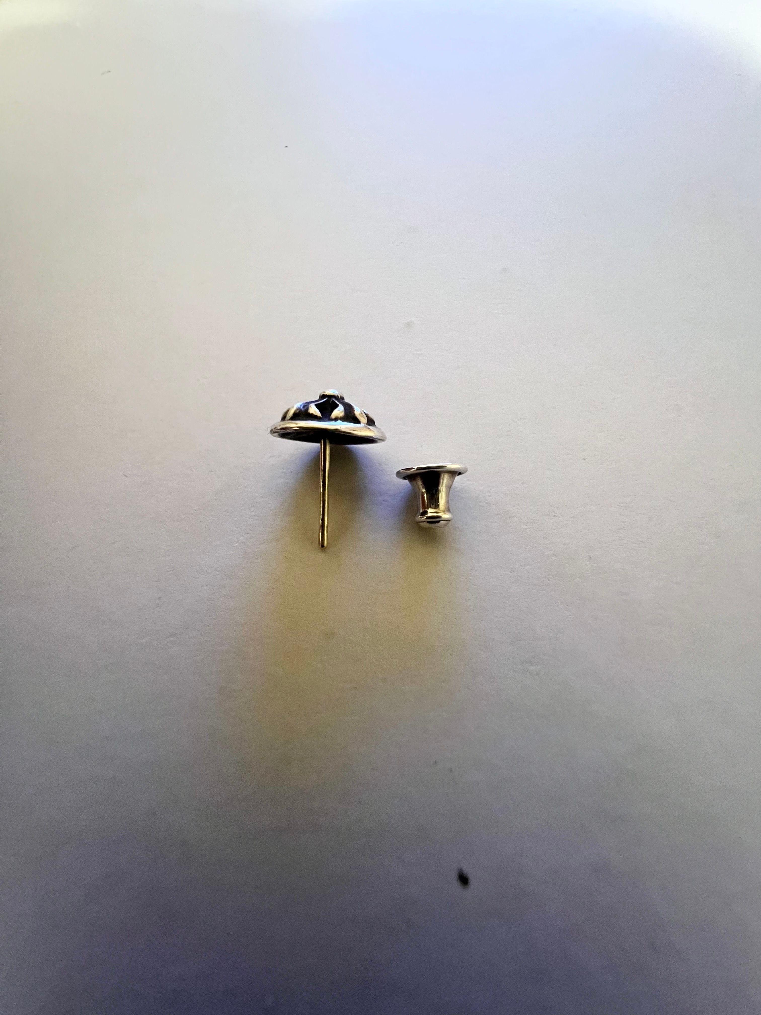 Chrome Hearts Cross Ball Stud Earrings "Silver"