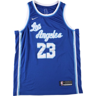 古着 ナイキ NIKE NBA LOS ANGELES LAKERS ロサンゼルスレイカーズ メッシュ ゲームシャツ レプリカユニフォーム メンズL相当/eaa645276