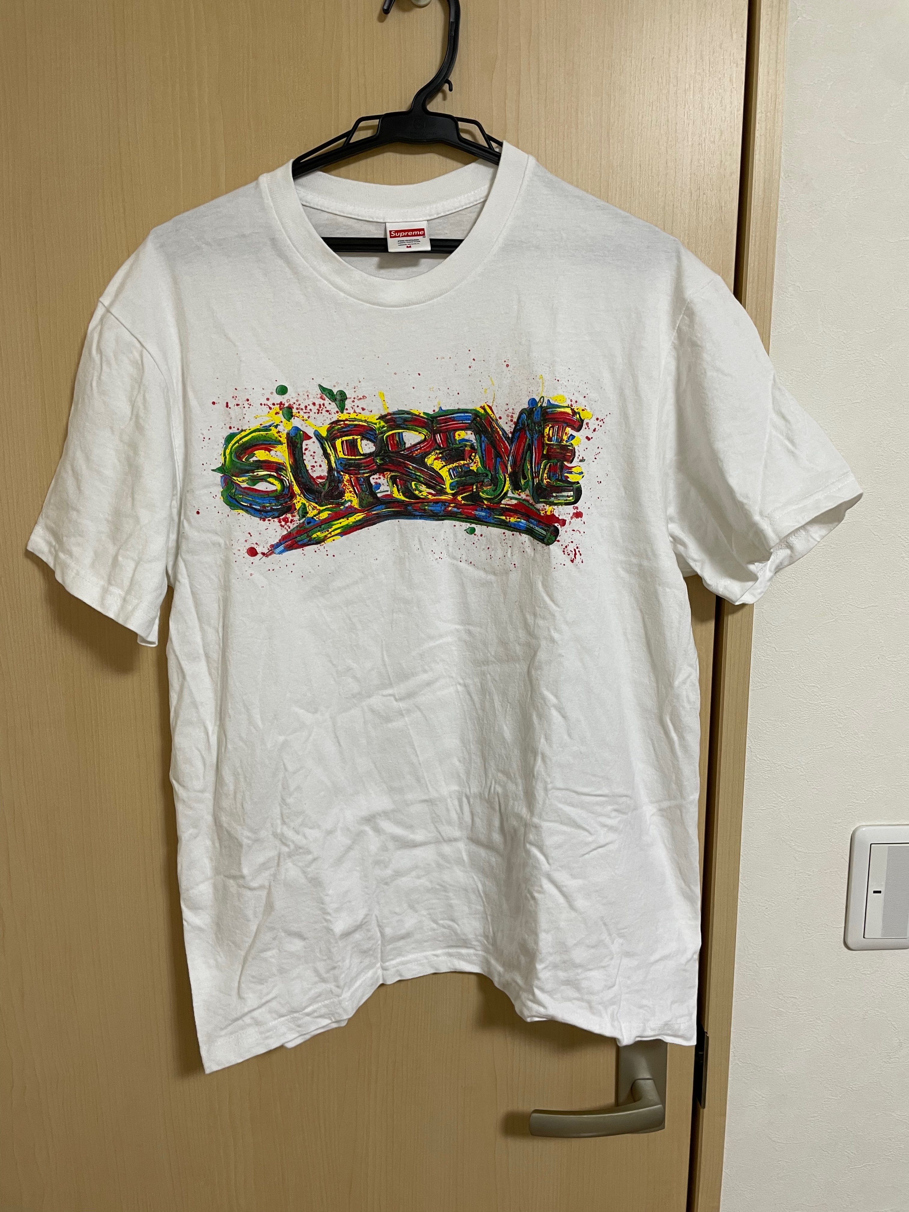 Supreme Paint Logo Tee "White"