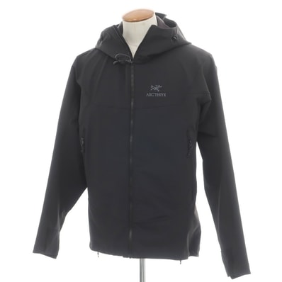 【中古】アークテリクス ARC'TERYX GAMMA LT HOODY ストレッチナイロンポリエステル シェルジャケット ブラック【サイズM】【メンズ】