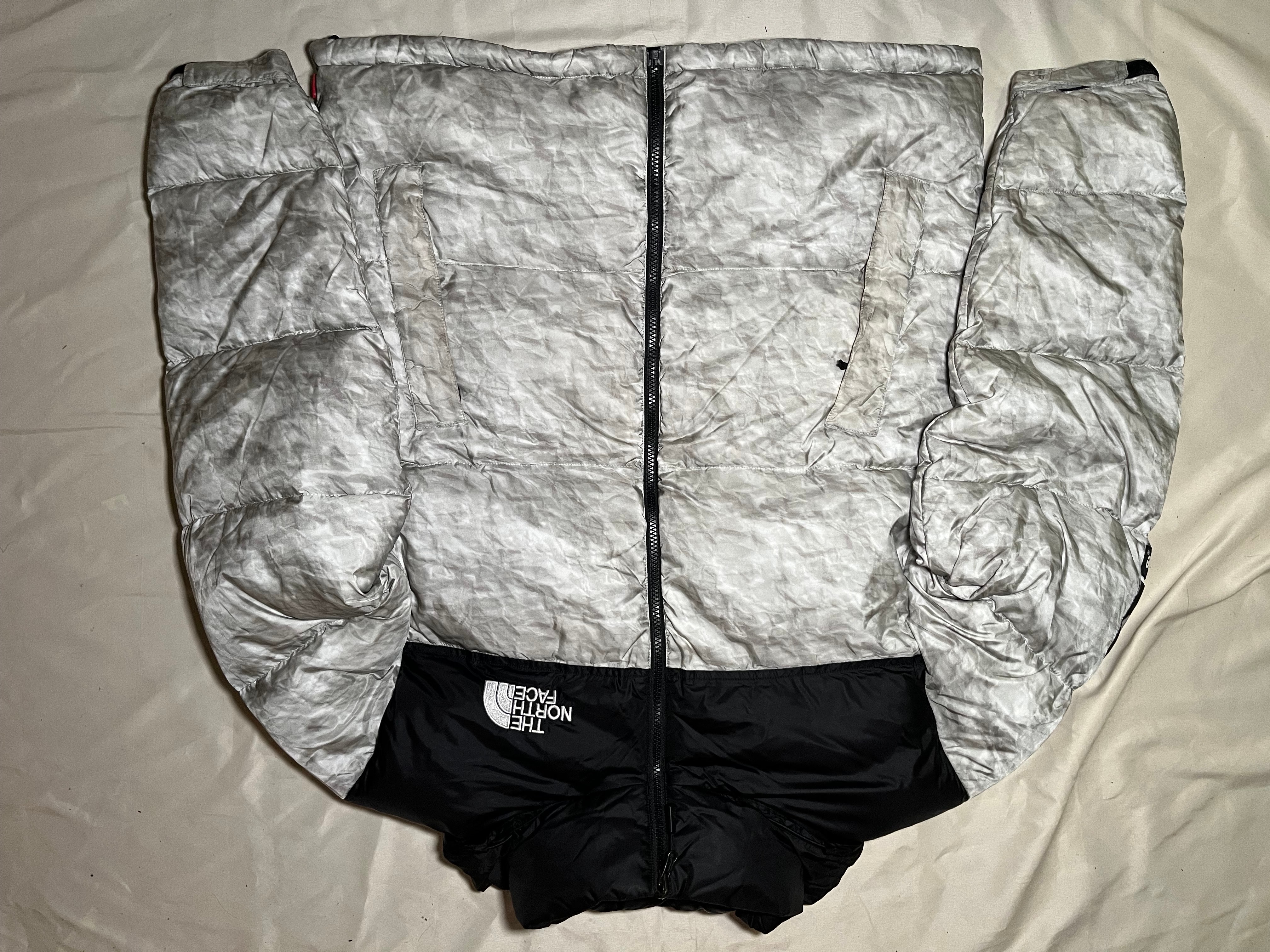 Supreme x The North Face Nuptse Jacket "White Paper Print"