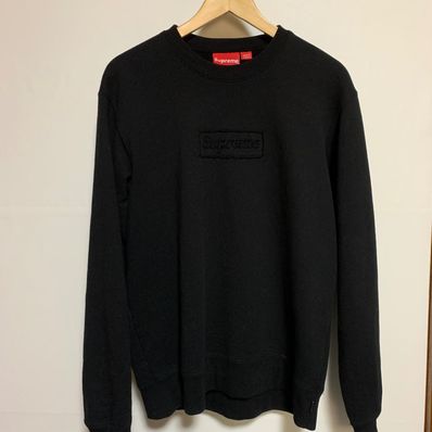 Supreme Cutout Logo Crewneck "Black"
