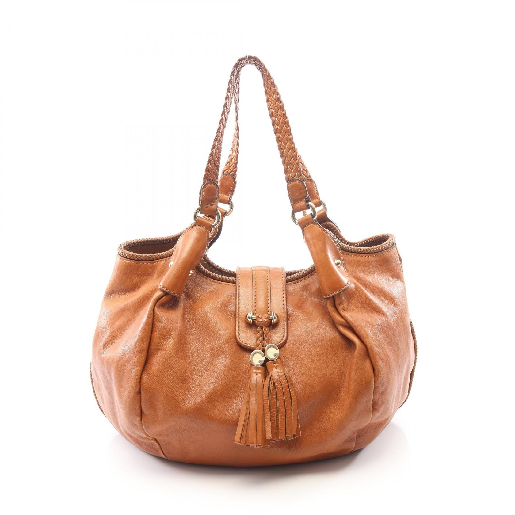 グッチ GUCCI マラケシュ ショルダーバッグ バッグ レザー レディース ブラウン系 257029 【中古】