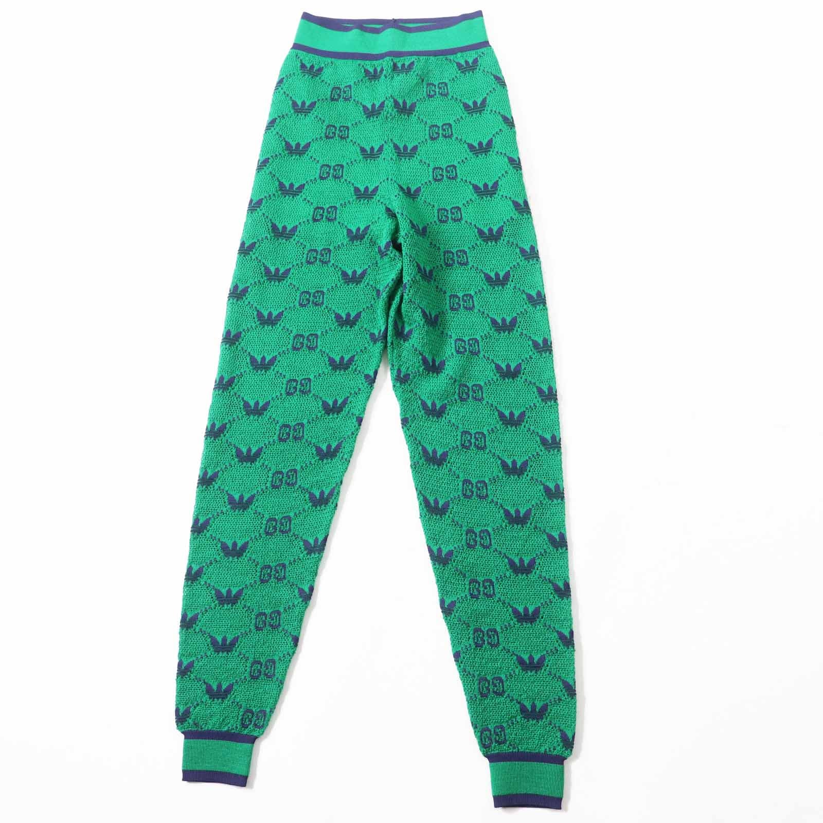 GUCCI x adidas GG Trefoil Pants "Green"