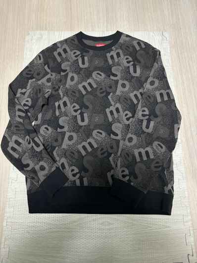 Supreme Scatter Text Crewneck Supreme Scatter Text Crewneck