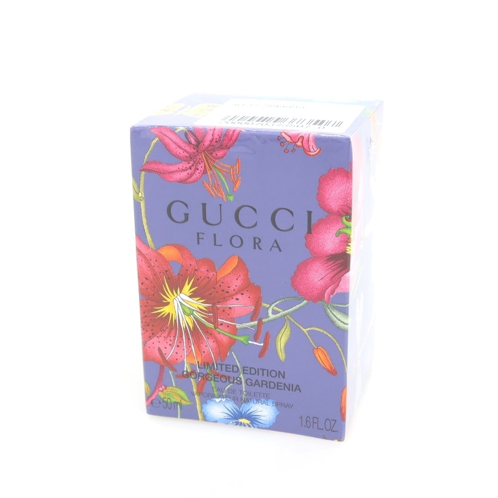 【中古】【未使用】グッチ GUCCI FLORA GORGEOUS GARDENIA 香水 オードトワレ ブルーパープル【サイズ50ml】【レディース】