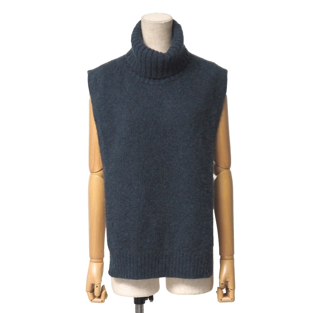 ■美品■CELINE セリーヌ ニット サイズTU フィービー期 プルオーバー 変形 タートルネック ノースリーブ セーター ブランド古着【中古】20251128/RA6785