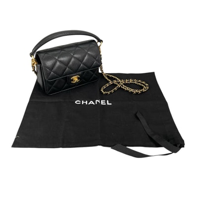 シャネル CHANEL マトラッセ ハンドル ミニ AS5164 キャビアスキン ハンドバッグ