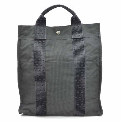 エルメス HERMES リュック サックアドPM キャンバス ダークグレー シルバー レディース【中古】 e61292g