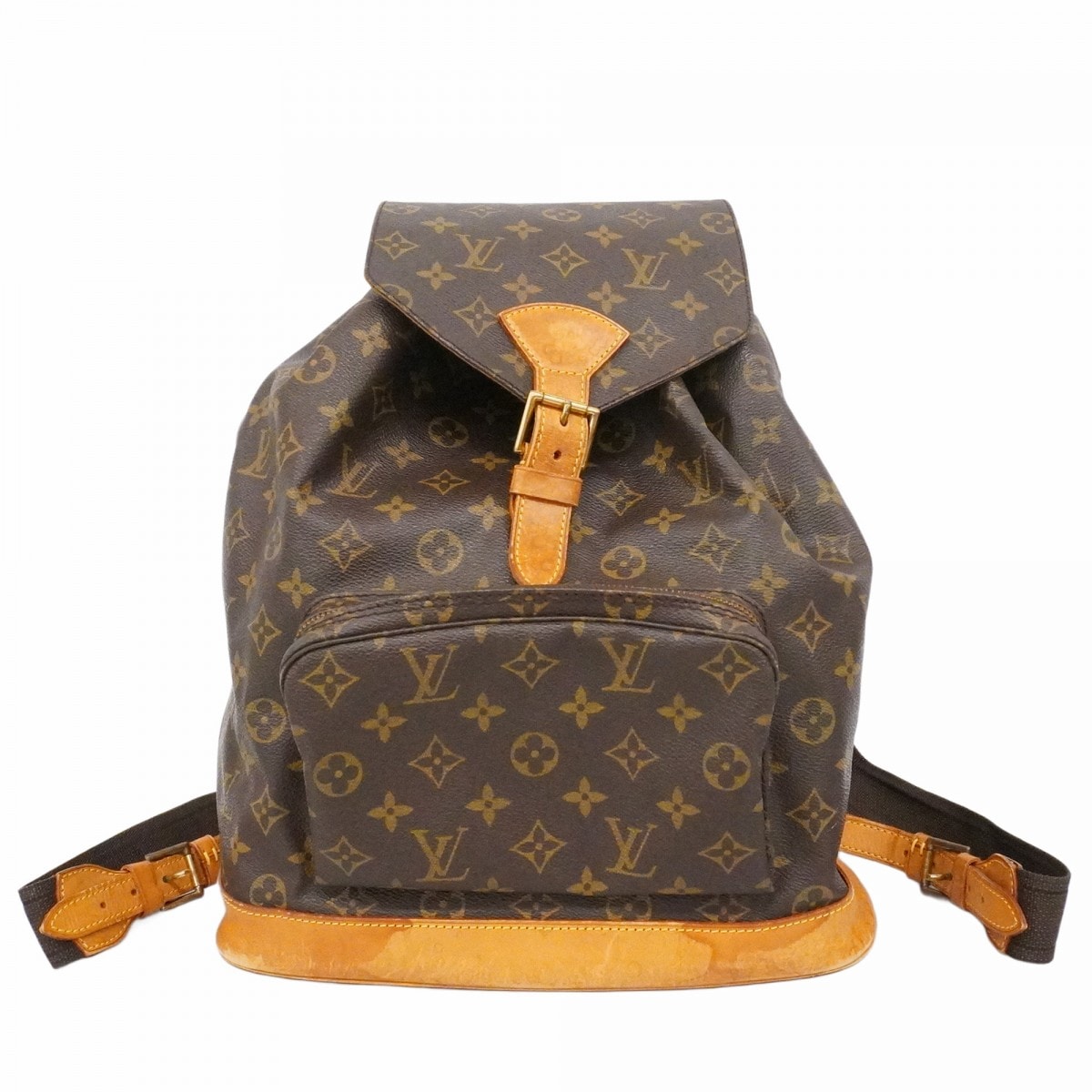 【6dc2516】ルイヴィトン リュック・デイパック モノグラム モンスリGM M51135 ブラウン【中古】レディース