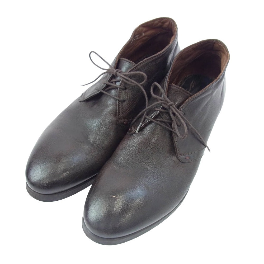 Paul Smith ポール・スミス ブーツ イタリア製 レザー チャッカブーツ ブラウン系 UK9【中古】